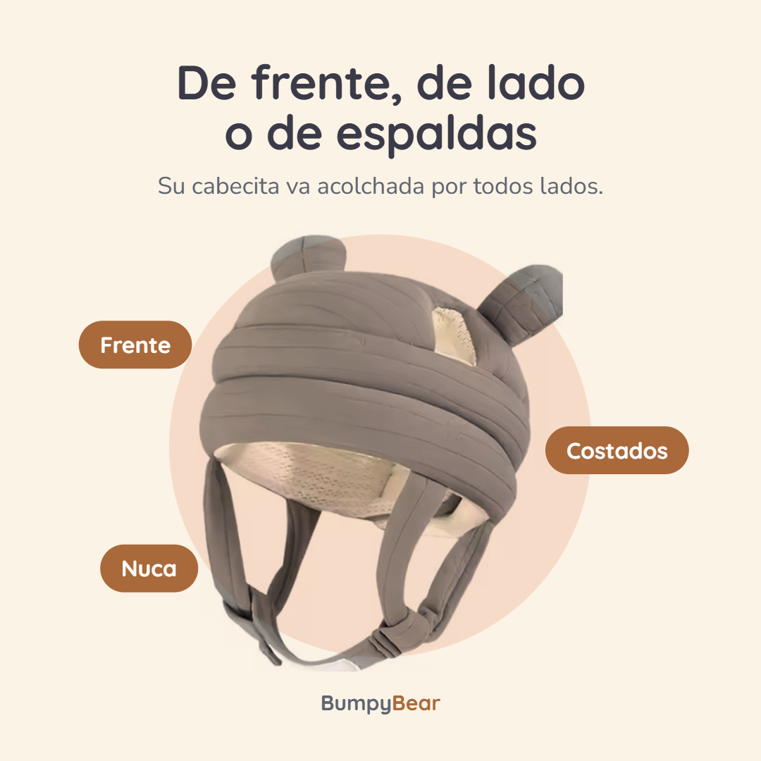Gorro protector acolchado para bebé