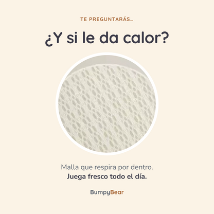 Gorro protector acolchado para bebé